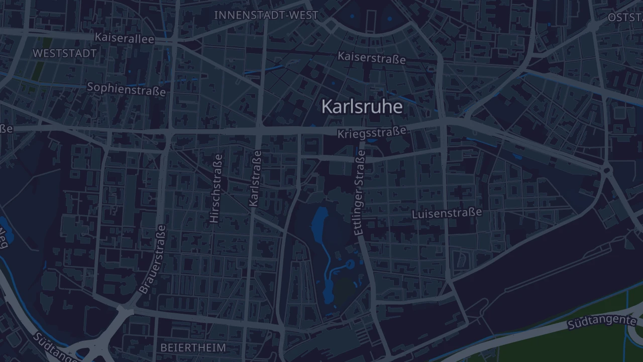 Karte von Karlsruhe