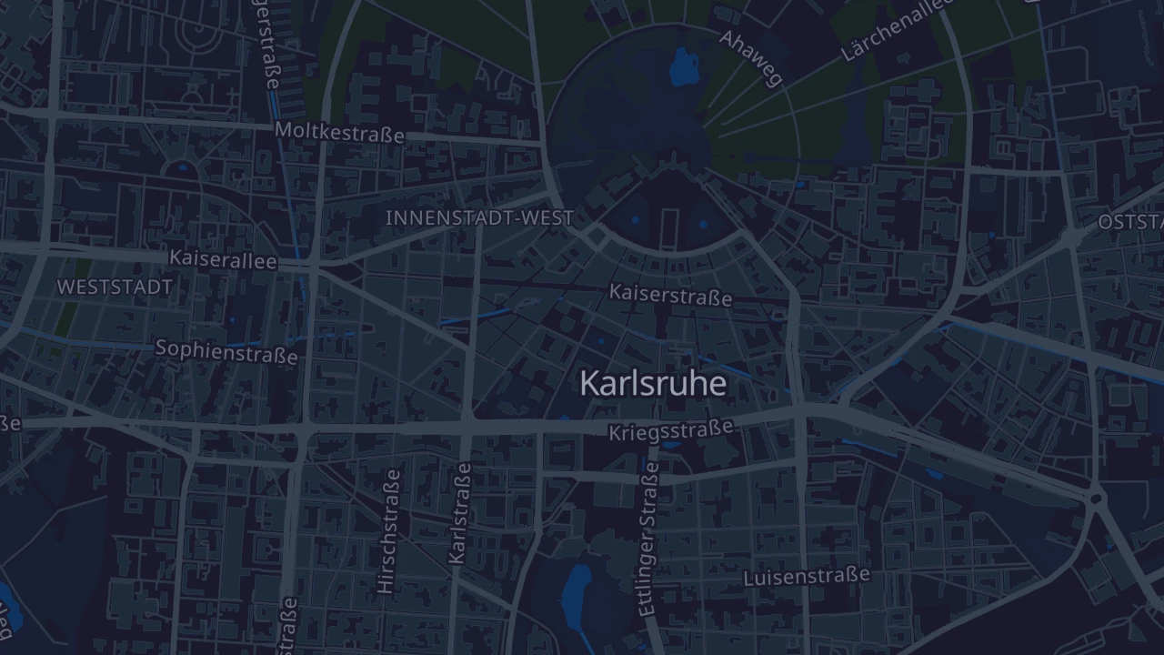 Karte von Karlsruhe