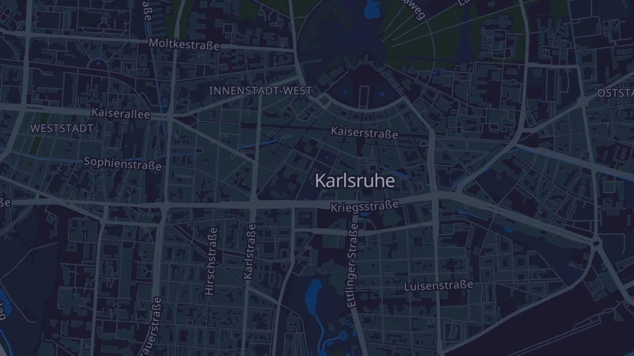 Karte von Karlsruhe