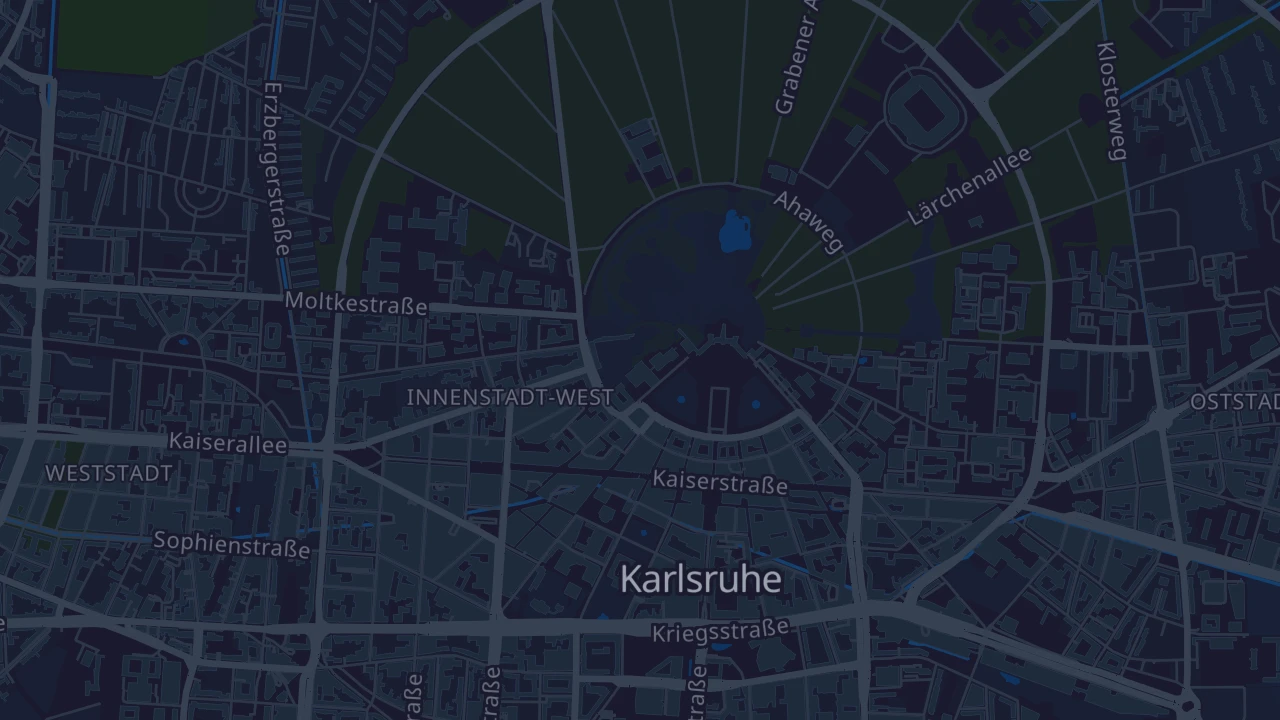 Karte von Karlsruhe