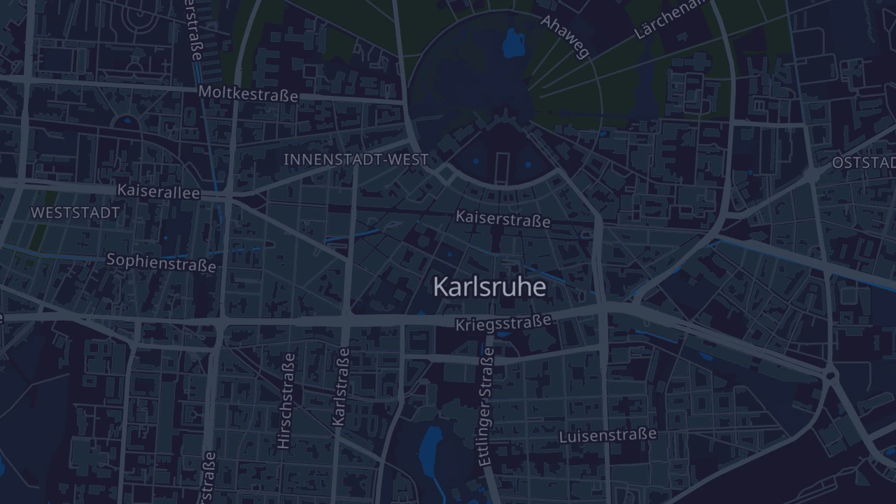 Karte von Karlsruhe
