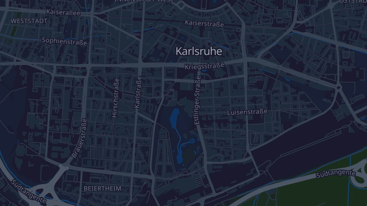 Karte von Karlsruhe