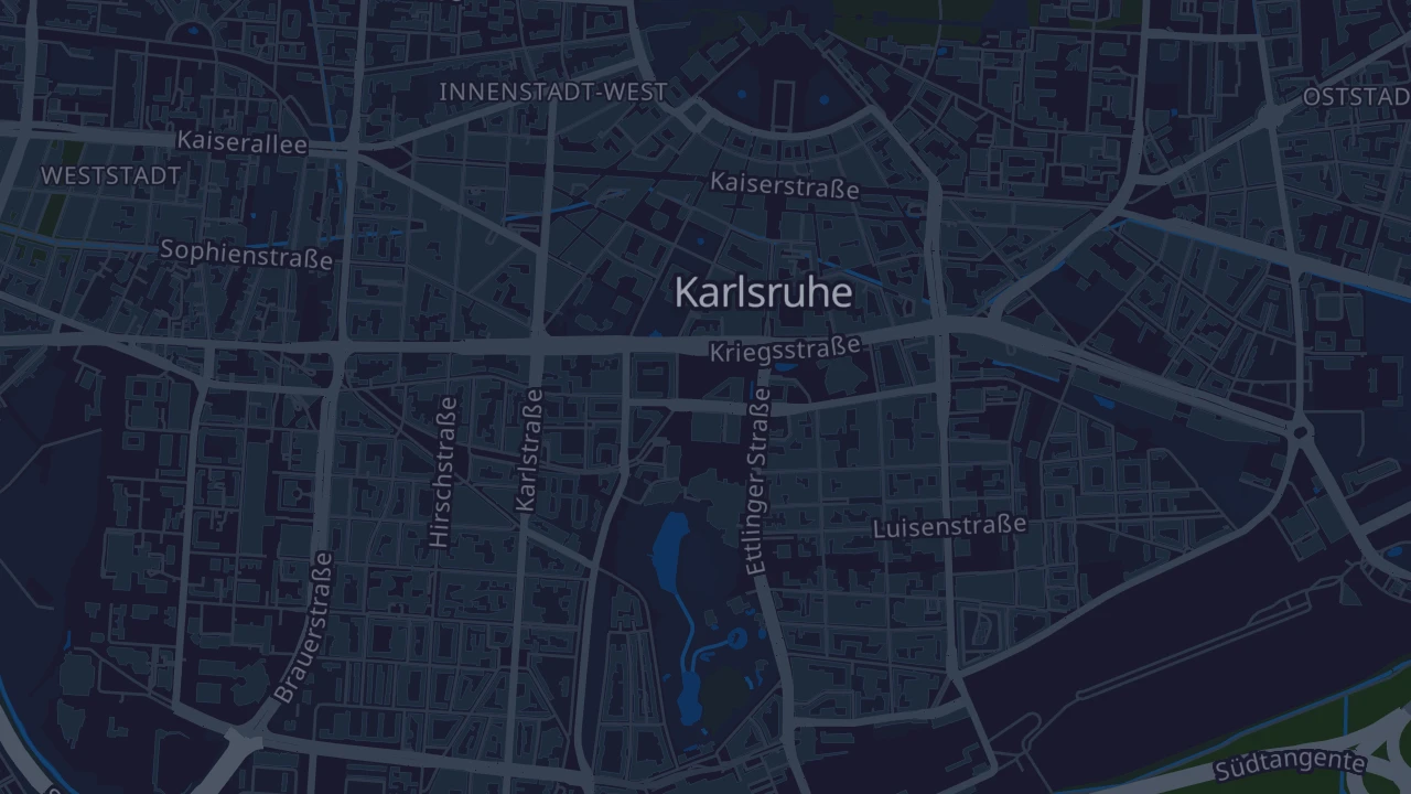 Karte von Karlsruhe