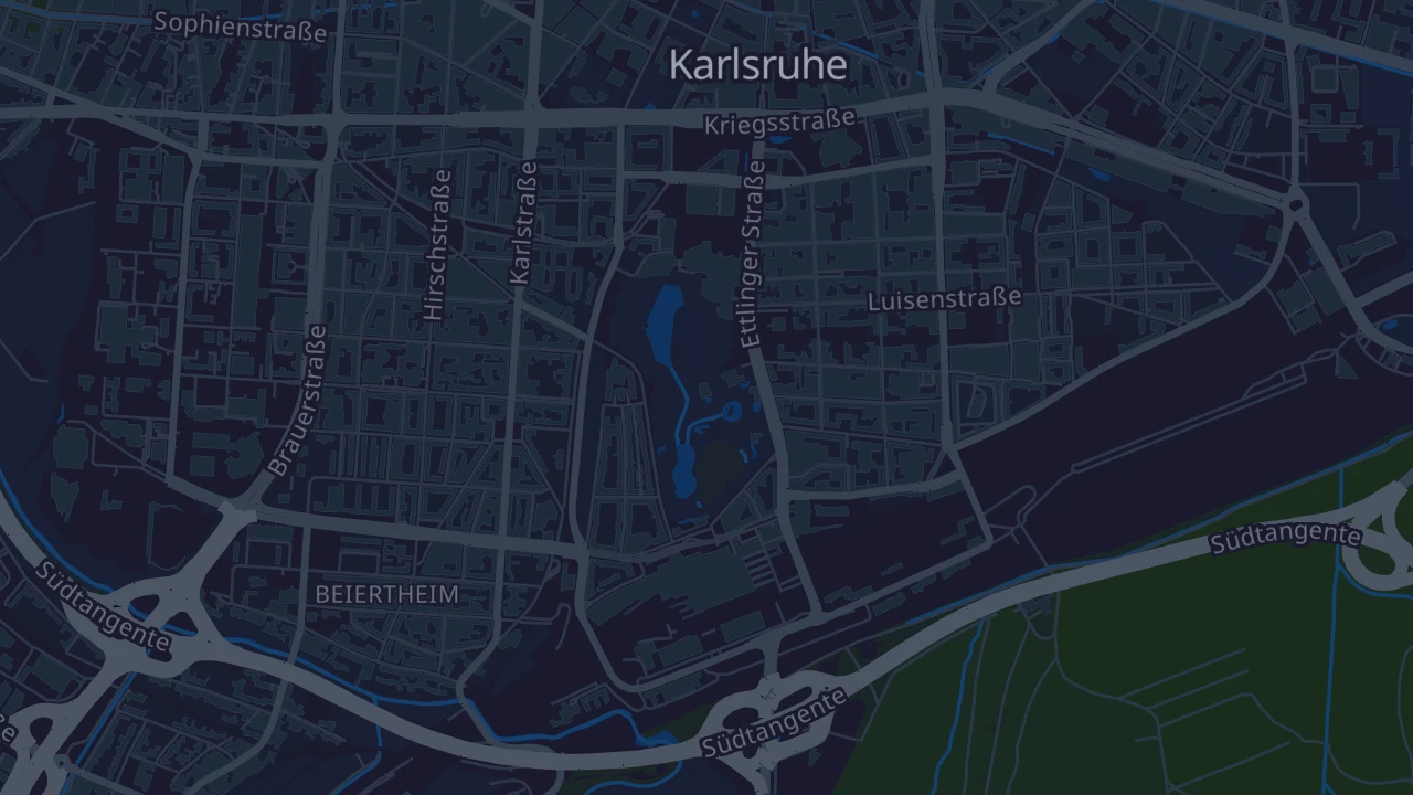 Karte von Karlsruhe
