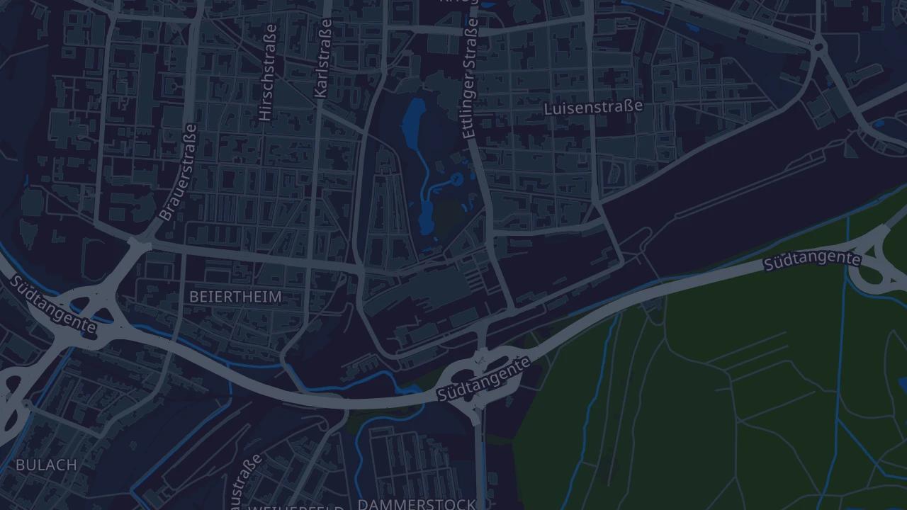 Karte von Karlsruhe