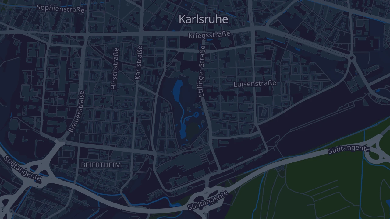 Karte von Karlsruhe