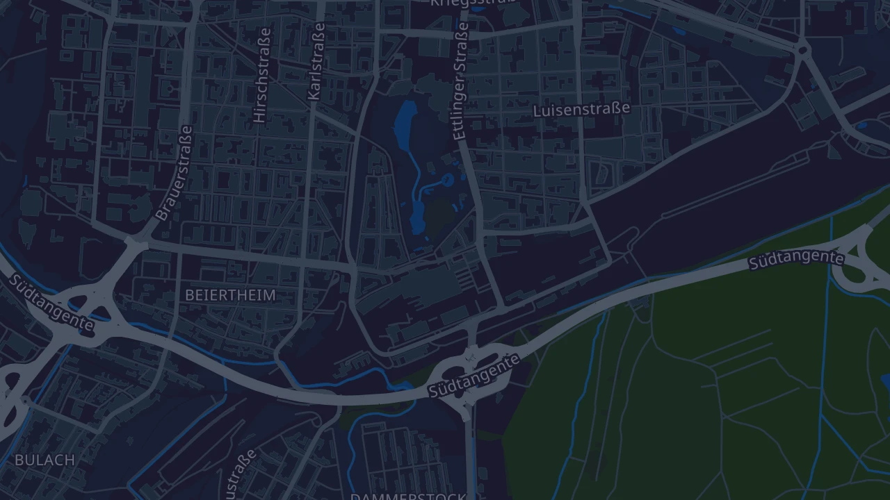 Karte von Karlsruhe