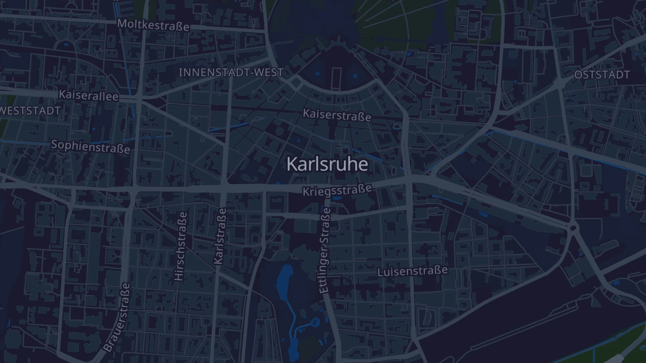 Karte von Karlsruhe