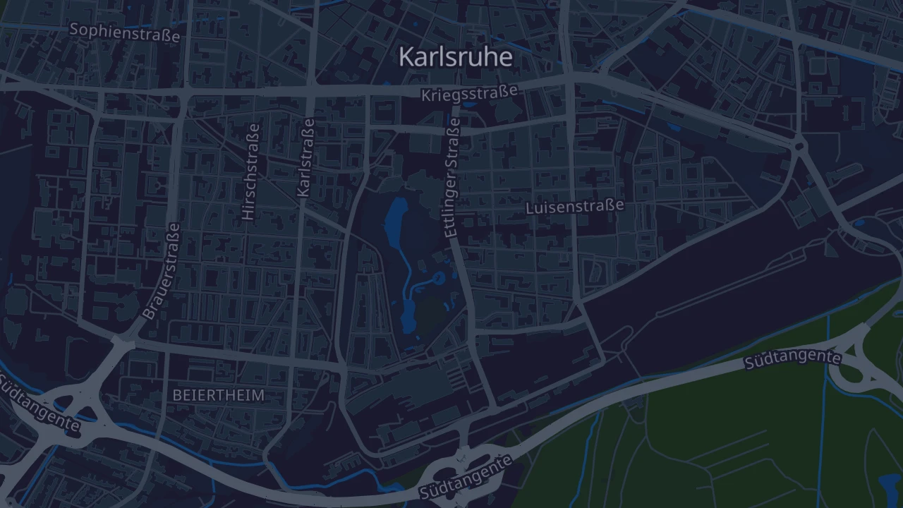 Karte von Karlsruhe