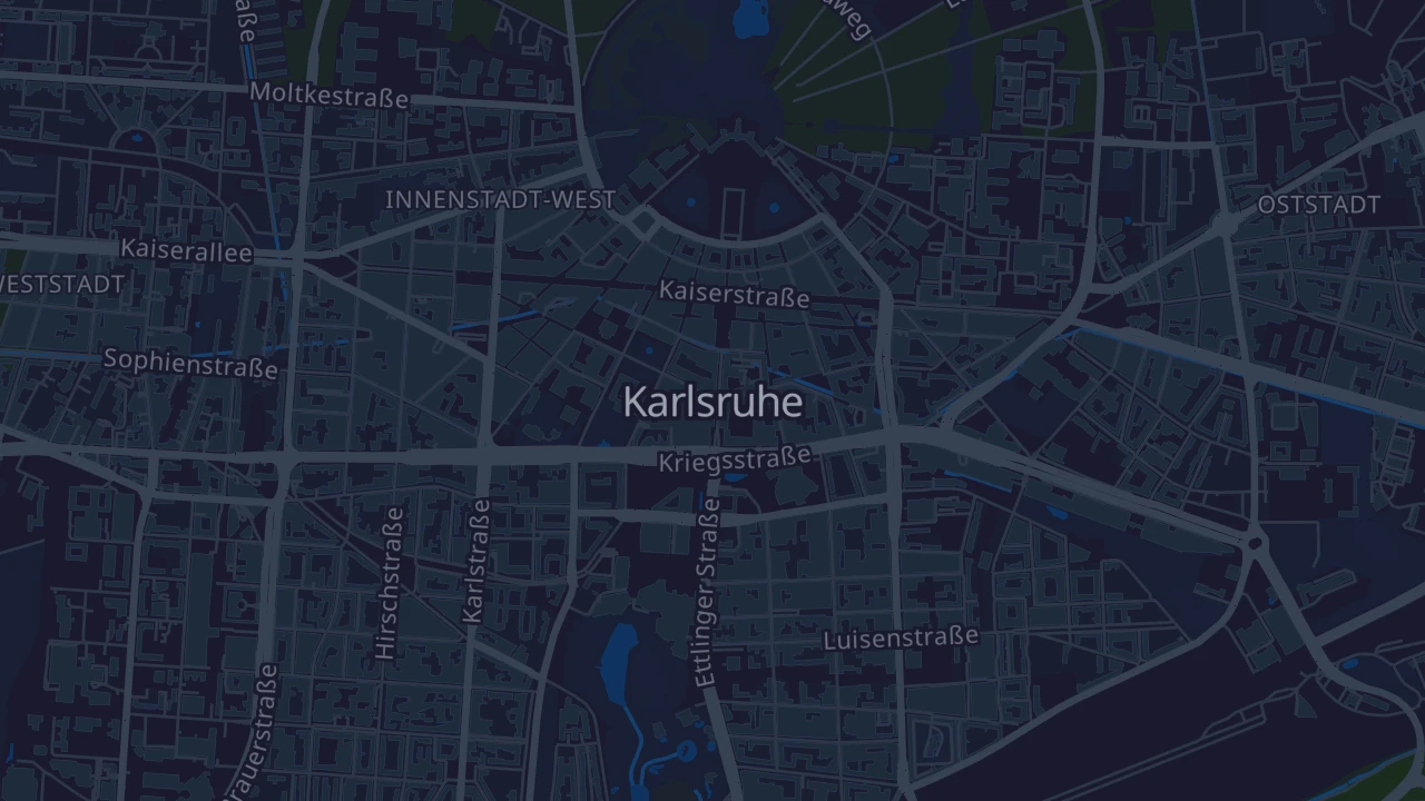 Karte von Karlsruhe