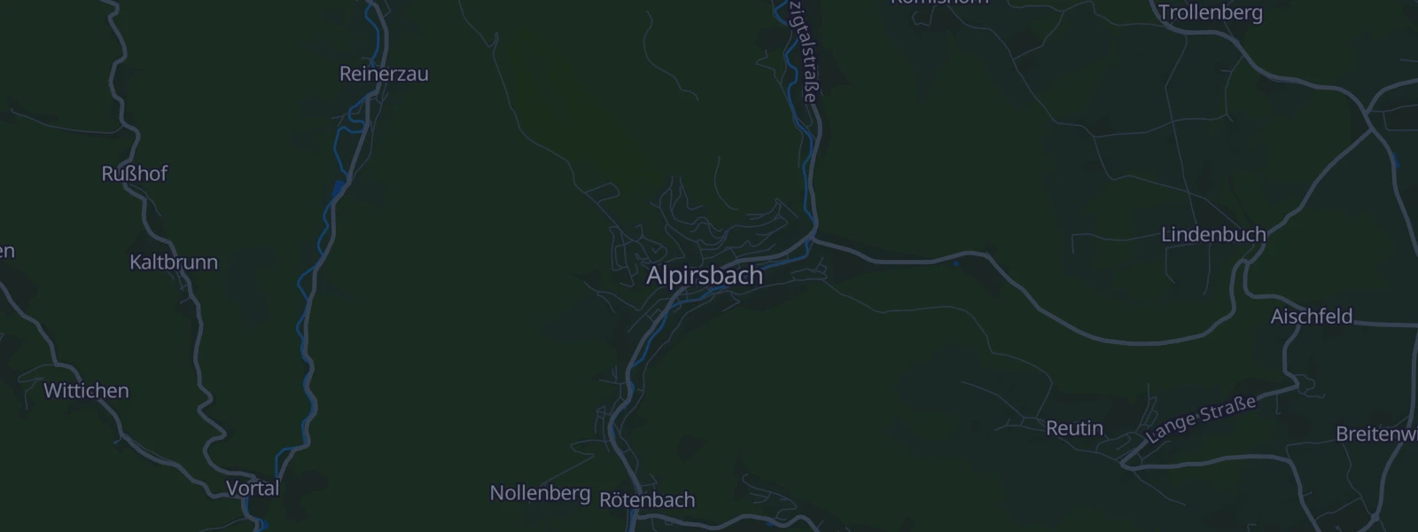 Karte von Alpirsbach