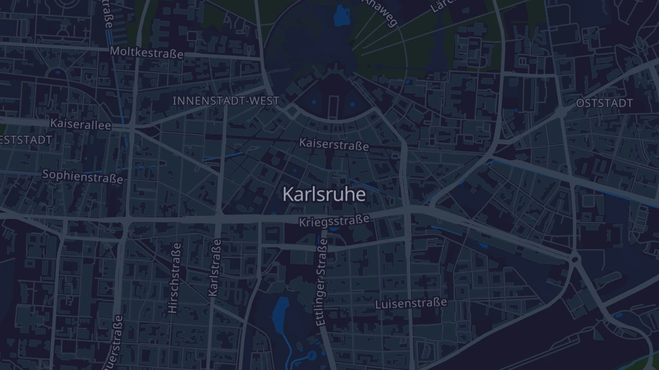 Karte von Karlsruhe