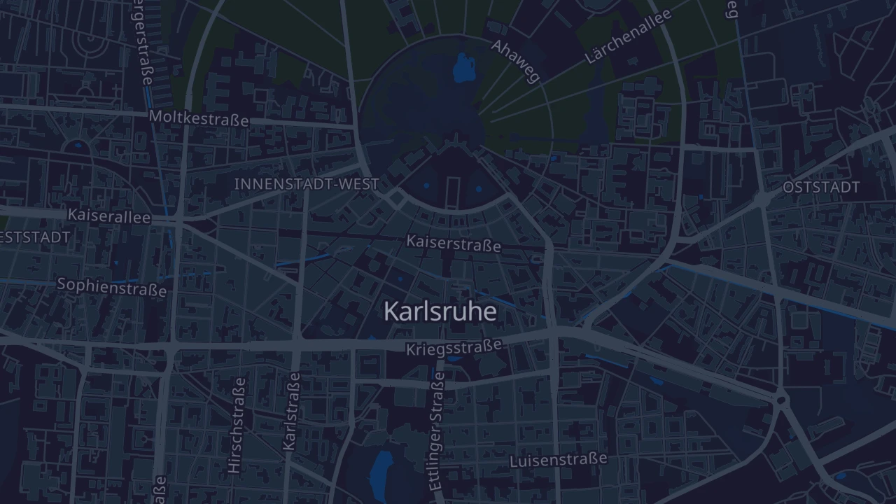 Karte von Karlsruhe