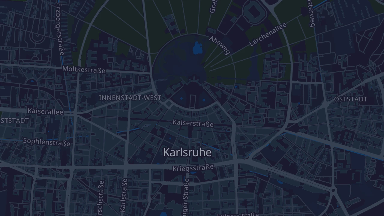 Karte von Karlsruhe