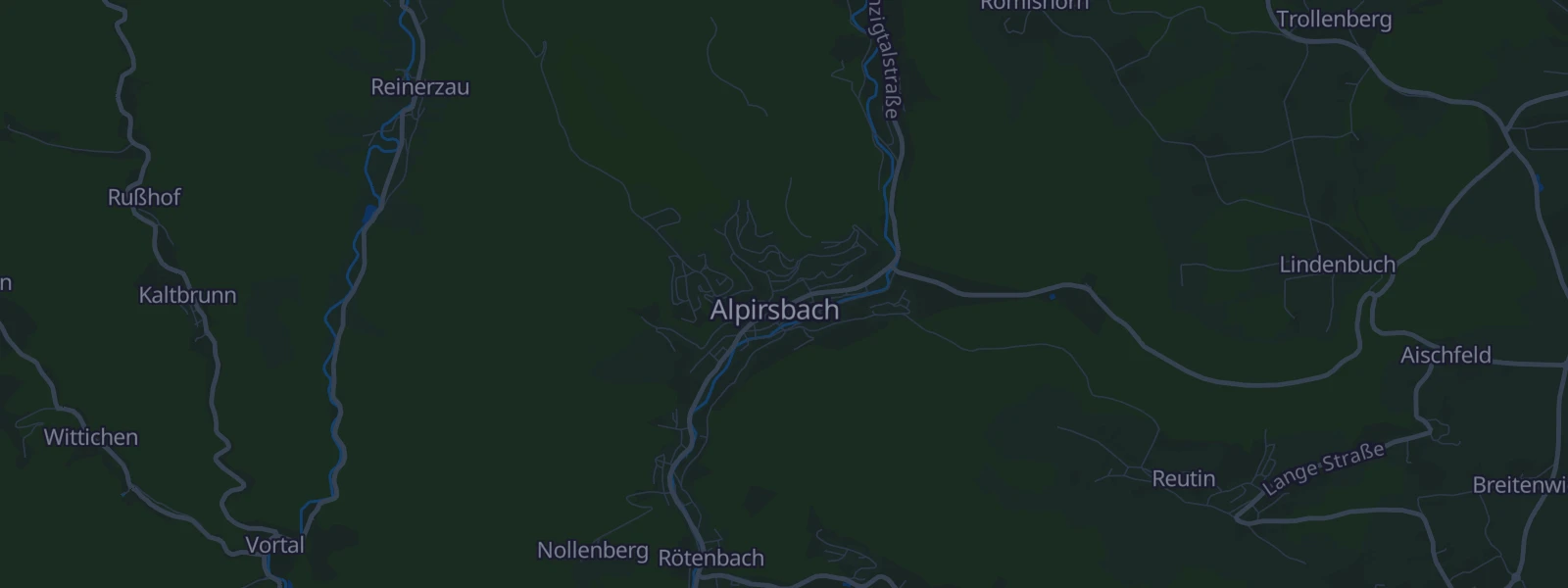 Karte von Alpirsbach