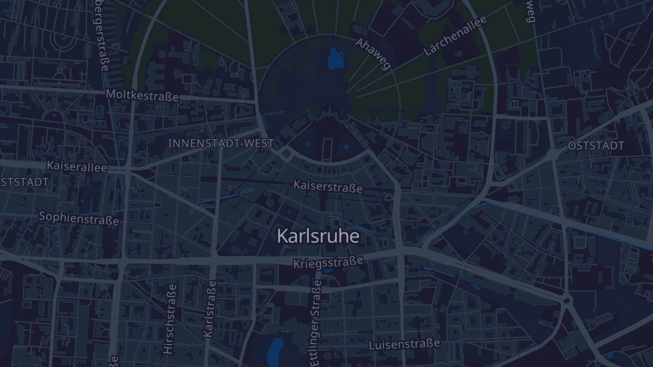 Karte von Karlsruhe