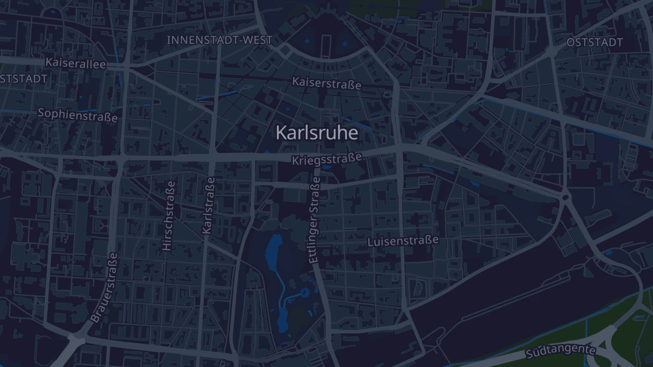 Karte von Karlsruhe