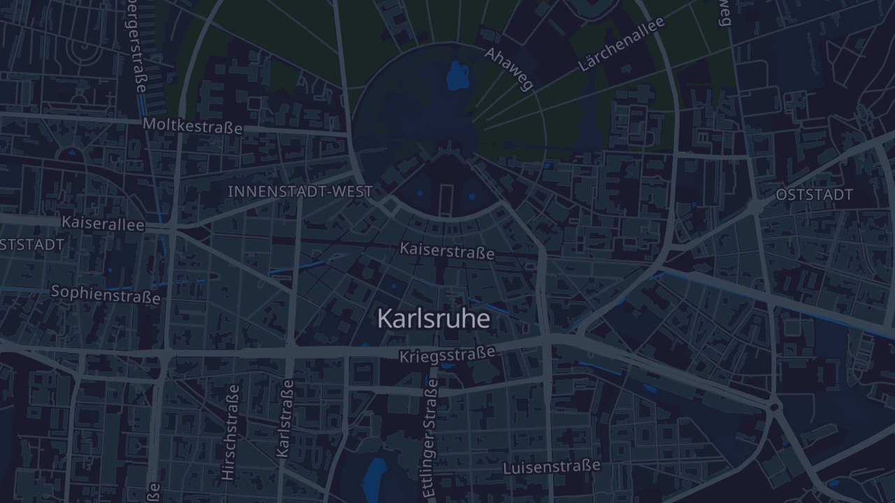 Karte von Karlsruhe