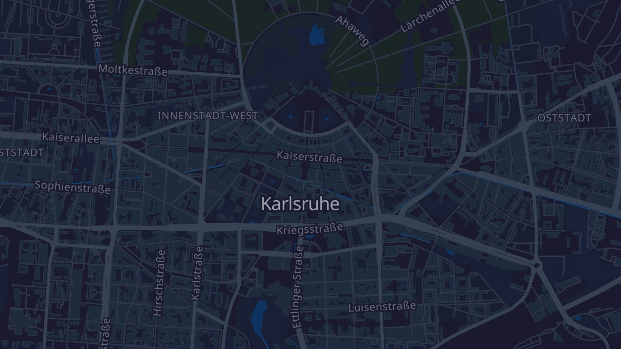 Karte von Karlsruhe