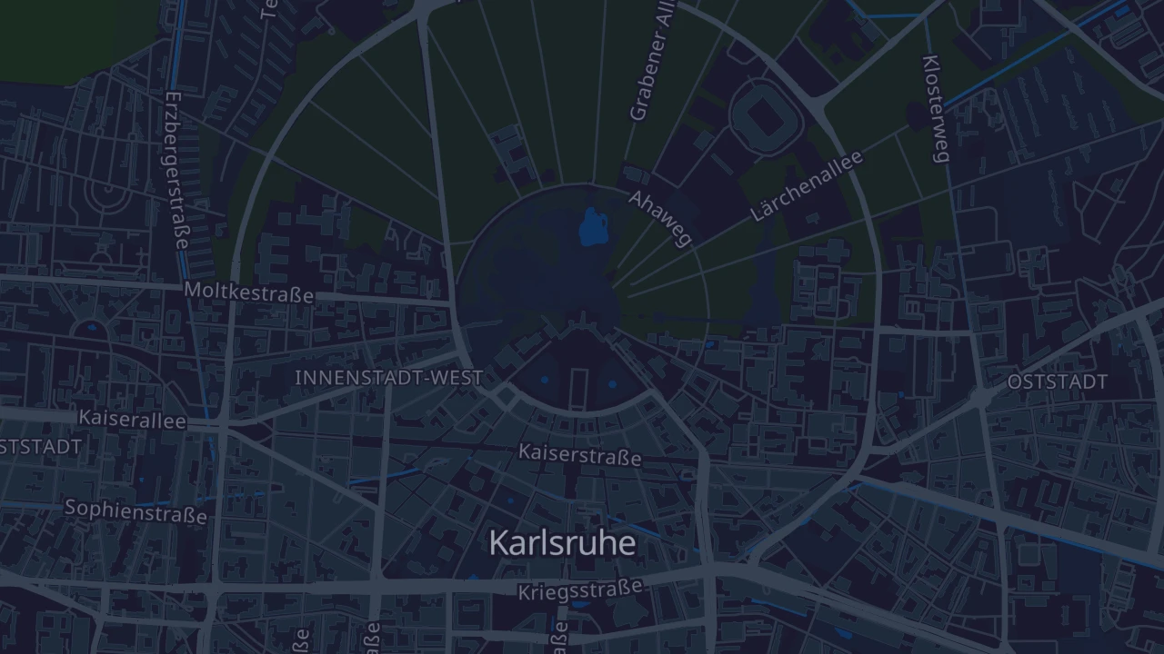 Karte von Karlsruhe