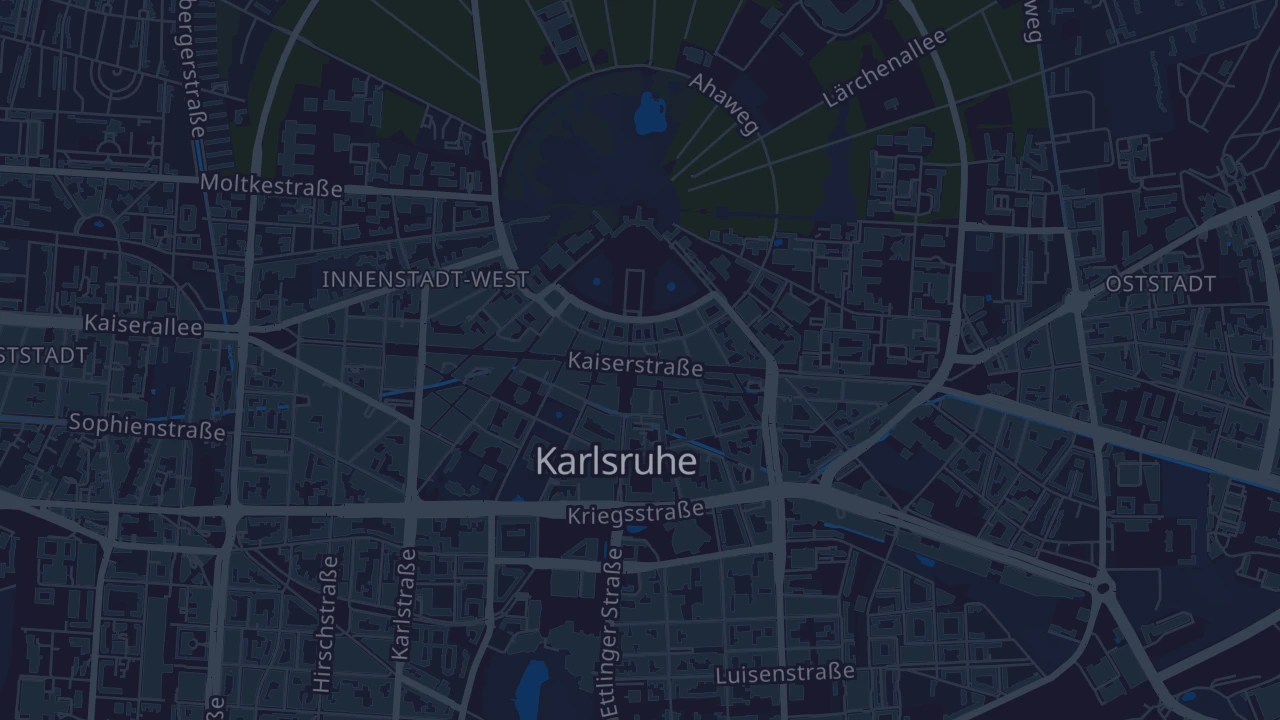 Karte von Karlsruhe