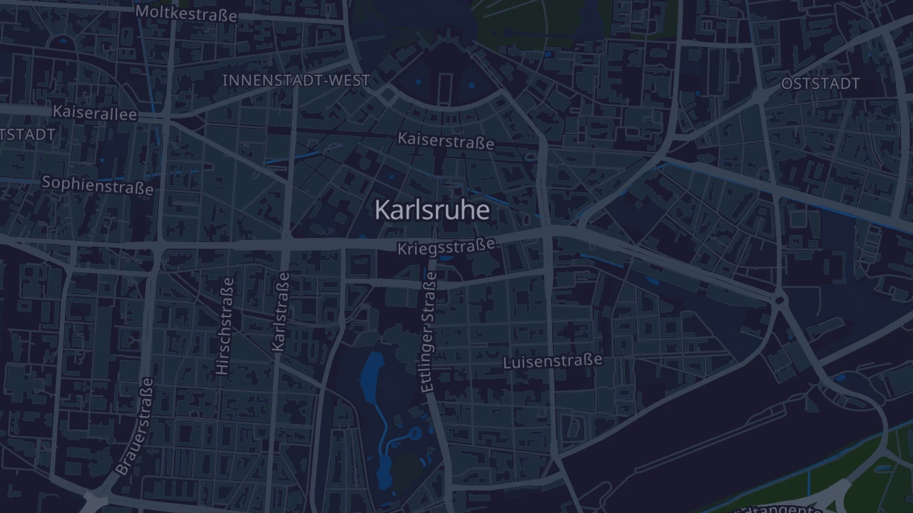 Karte von Karlsruhe