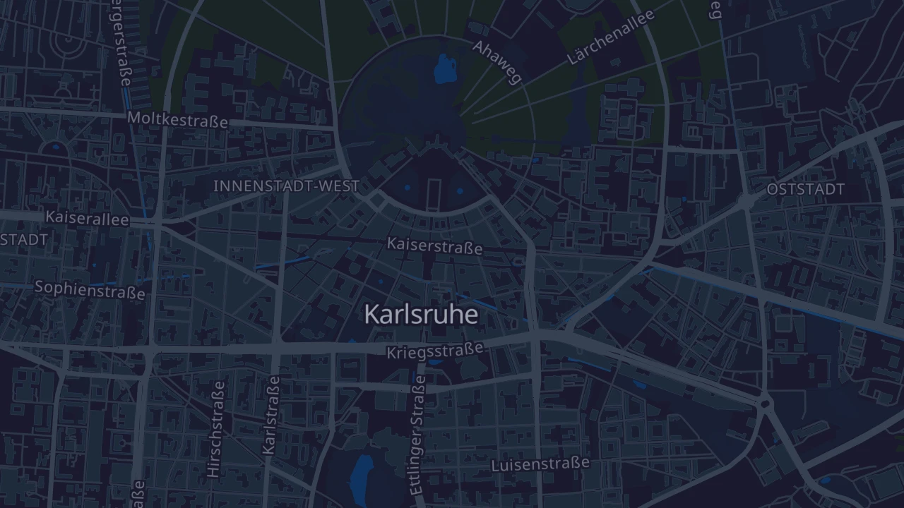 Karte von Karlsruhe