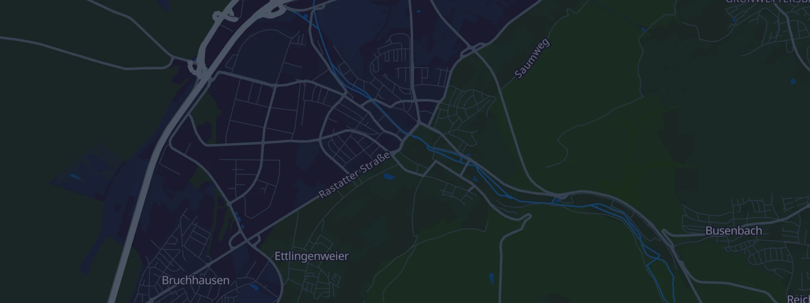 Karte von Ettlingen