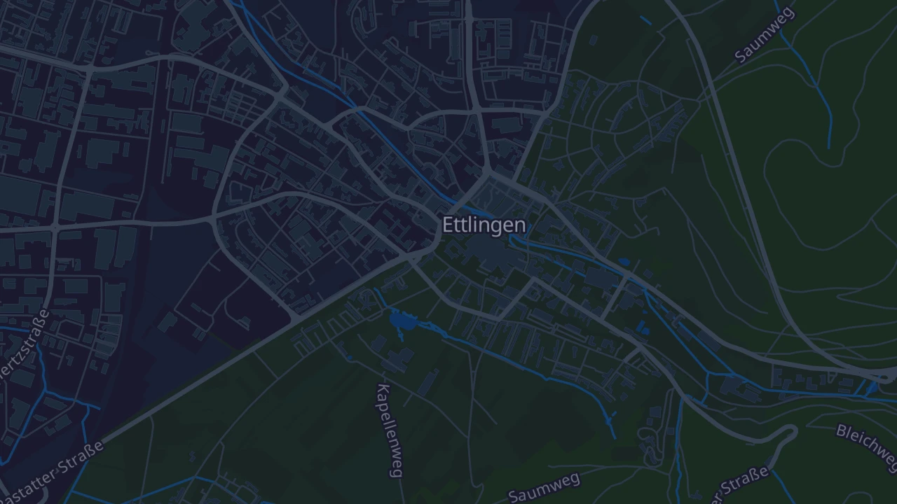 Karte von Ettlingen