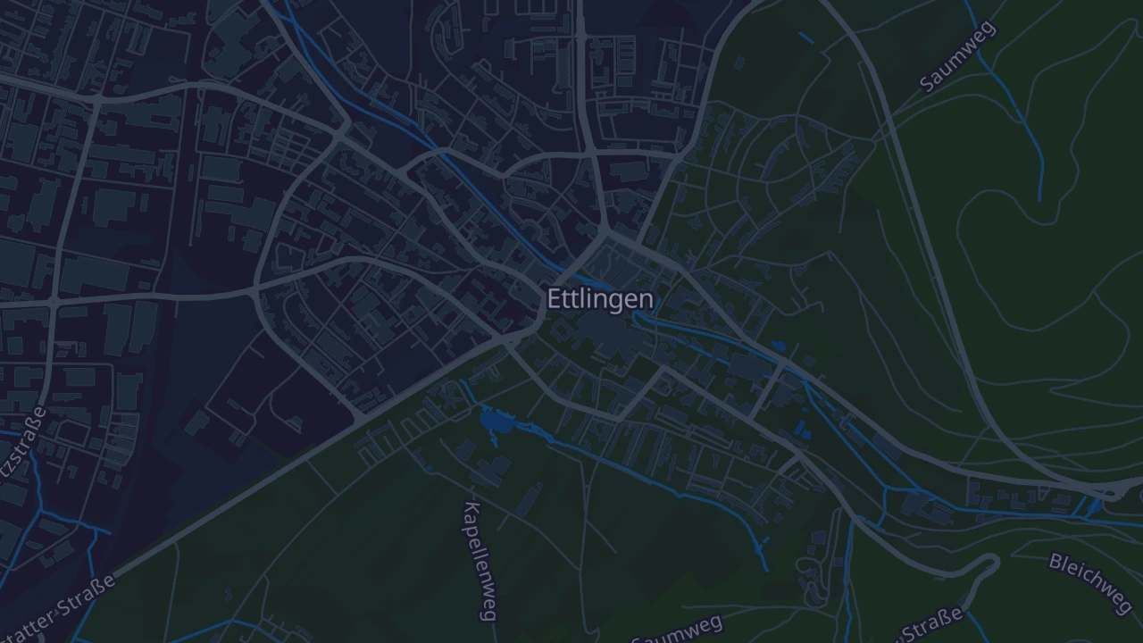 Karte von Ettlingen