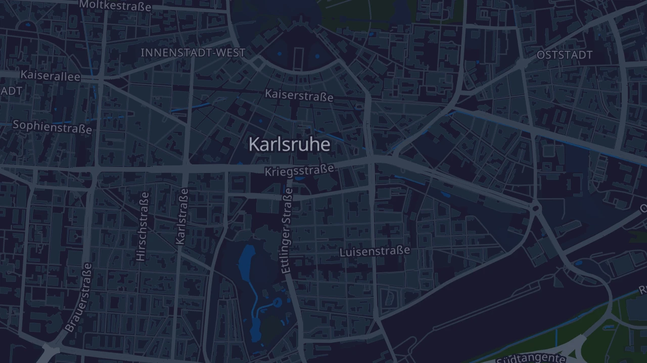 Karte von Karlsruhe