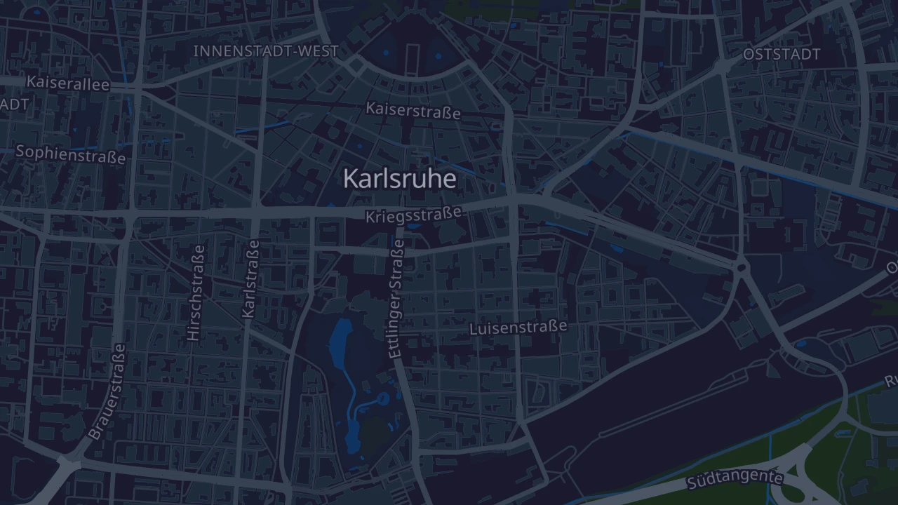 Karte von Karlsruhe