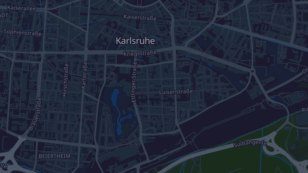 Karte von Karlsruhe