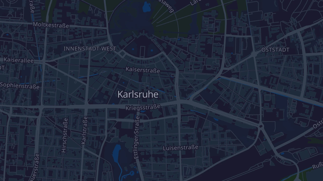 Karte von Karlsruhe