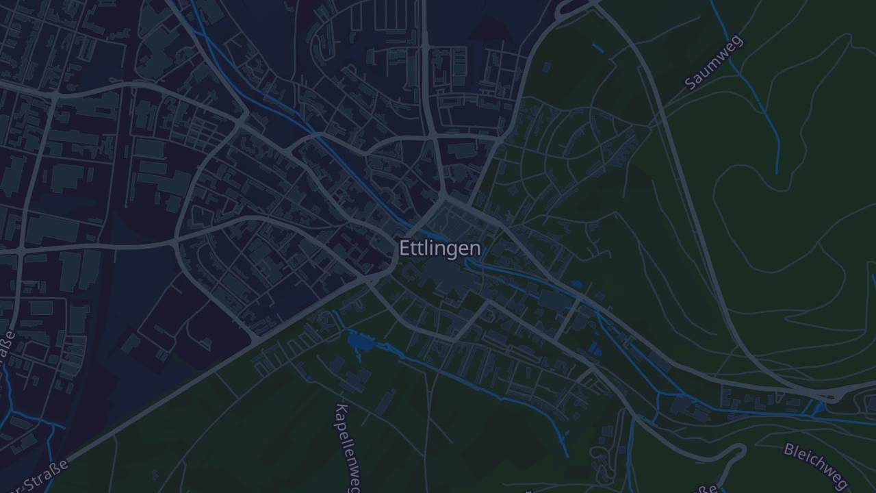 Karte von Ettlingen