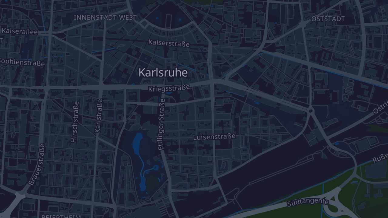 Karte von Karlsruhe