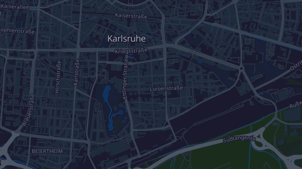 Karte von Karlsruhe
