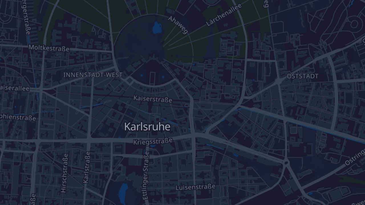 Karte von Karlsruhe