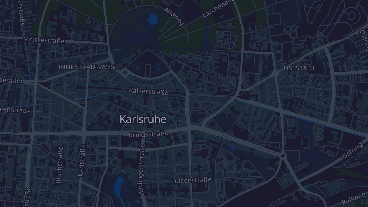 Karte von Karlsruhe