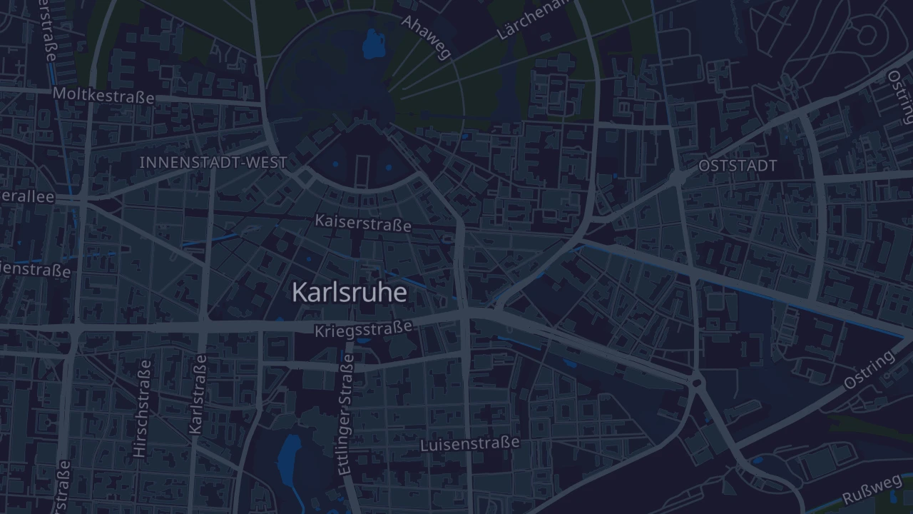 Karte von Karlsruhe