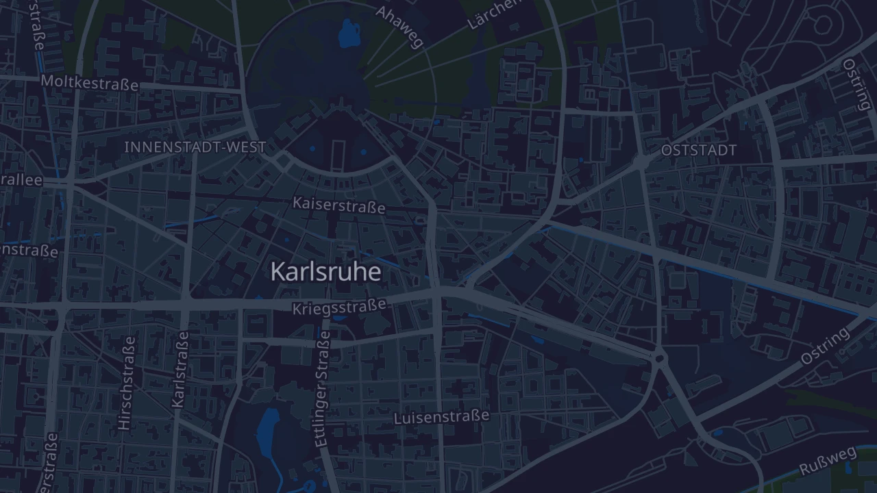 Karte von Karlsruhe