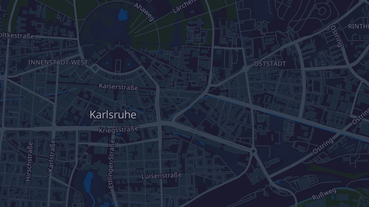 Karte von Karlsruhe