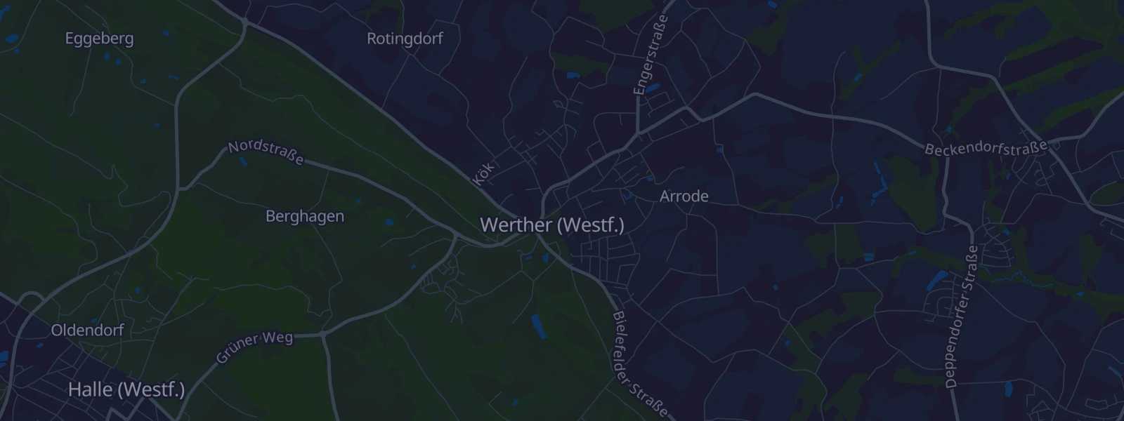 Karte von Werther (Westf.)