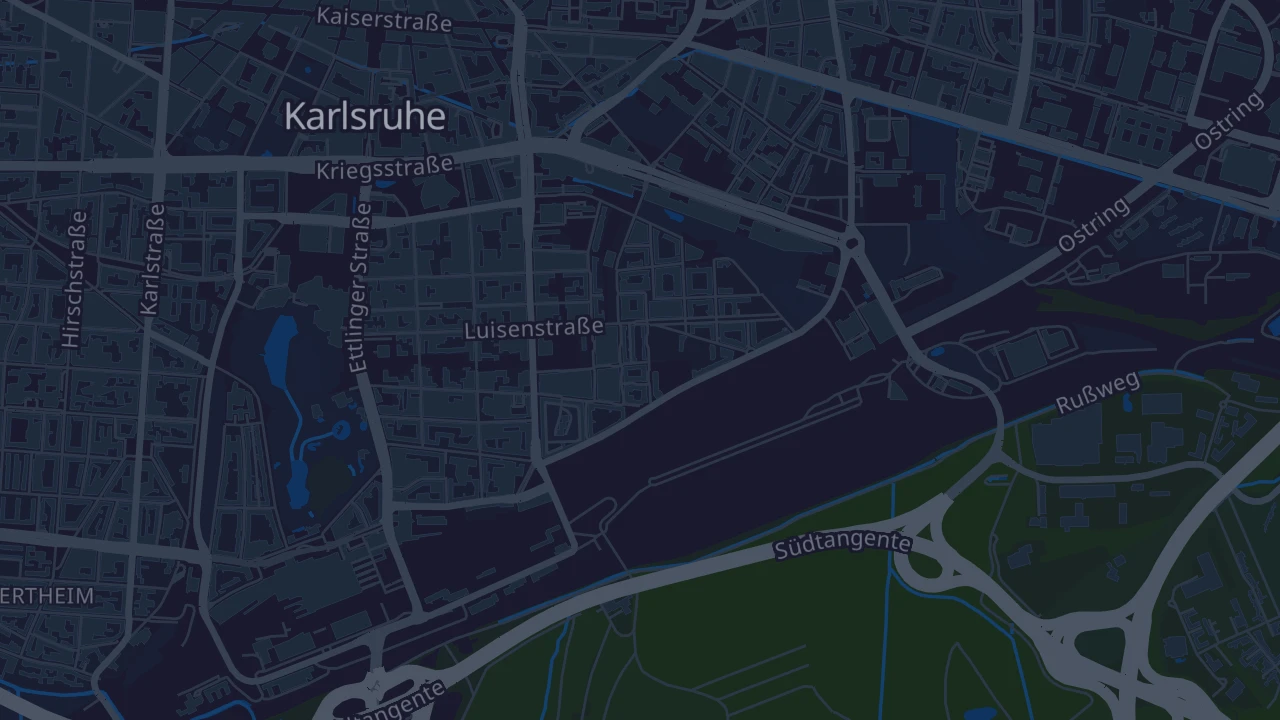 Karte von Karlsruhe