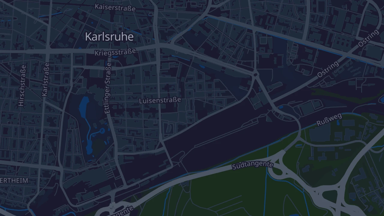 Karte von Karlsruhe