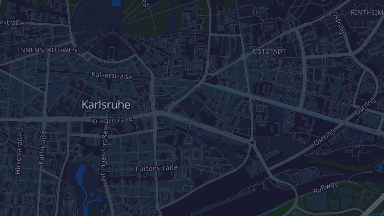 Karte von Karlsruhe