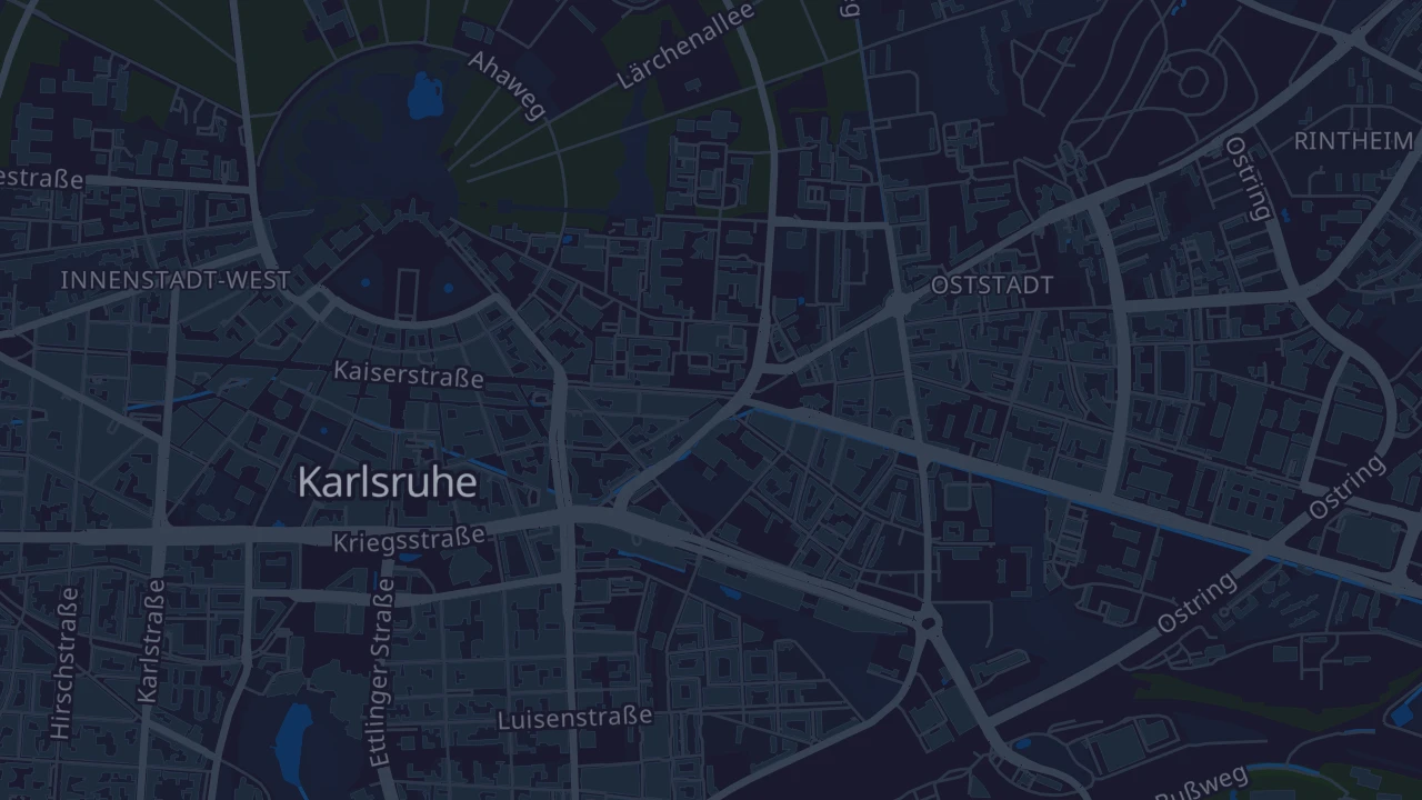 Karte von Karlsruhe