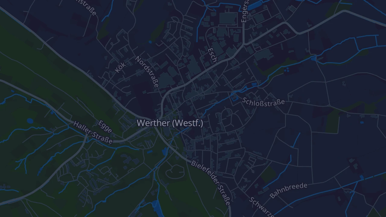 Karte von Werther (Westf.)