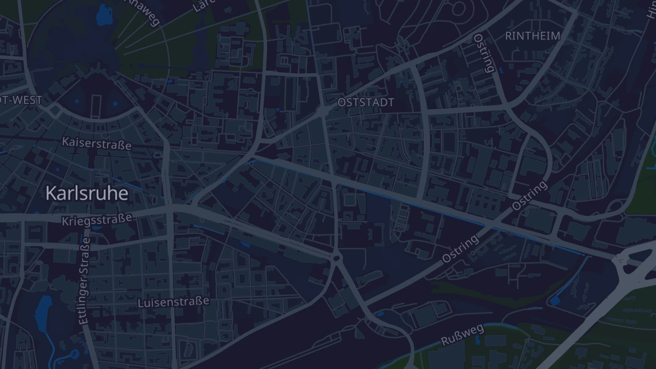Karte von Karlsruhe