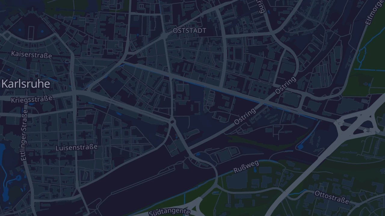 Karte von Karlsruhe